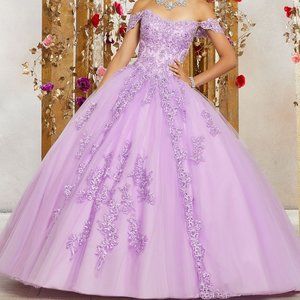 Mori Lee # 89231 Off-the-Shoulder Sweet 16 dress - Lavender